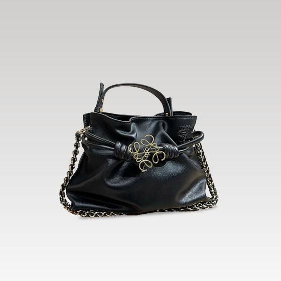 Black Roewe Flamenco chain lucky bag